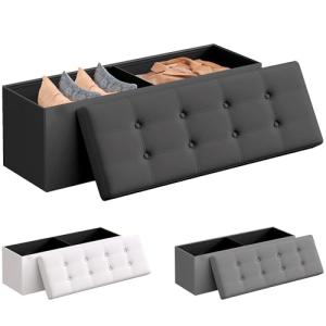 JUPPLIES Puff Almancenaje Acolchado de 110L - Baul Almacena…