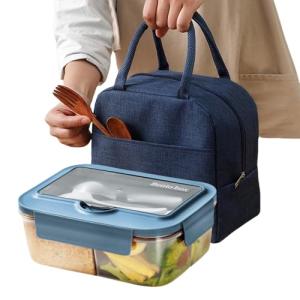 ZLXFT Lunch Box,Bento Lunch Box,Fiambrera con 3 Compartimen…