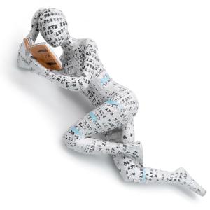 JJQHYC Figuras de Lectora Mujer para Estantería, Escultura…