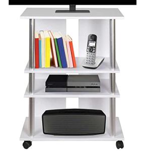 BAKAJI Mueble de TV de Madera MDF con 3 estantes para Video…