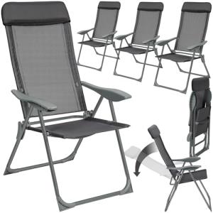 TecTake® Conjunto Sillas Jardín Exterior de Aluminio, Respa…