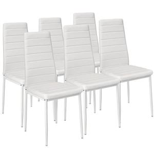 TecTake® sillas de Comedor Acolchadas, Funda de Cuero sinté…