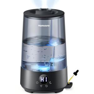 Homvana Humidificador de aire para dormitorio, 3,6 L, 360°,…