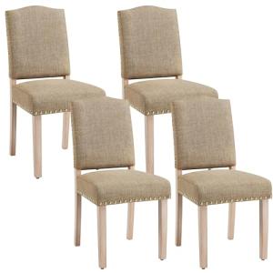 Yaheetech - Juego de 4 sillas de Comedor con Respaldo Alto,…