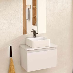 BELLOBATH - Mueble Baño Suspendido con Lavabo de Cerámica C…