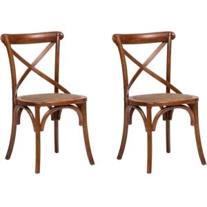 Biscottini Juego de 2 sillas de Comedor de Madera Maciza 86…