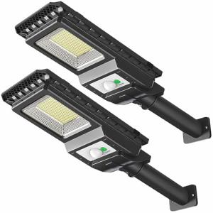 LEKIA Farolas Solar Exterior, Potente 100W Lámpara Solar Ex…