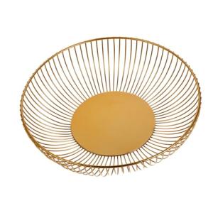 Healifty Cesta Metálica Dorada para Frutas y Snacks Soporte…