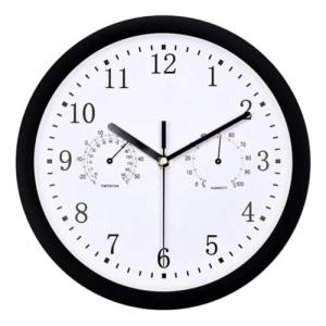 Nudorpn Reloj de pared exterior para exteriores, 25 cm, res…