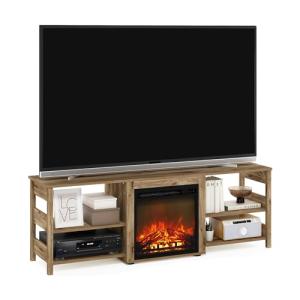 Furinno Classic Mueble para TV con Chimenea, Centro de Entr…