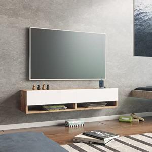 [en.casa] Mueble TV Suspendido con Espacio de Almacenaje Me…