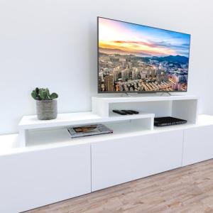 Henor Mueble TV Escalera Ajustable de Madera FSC® 90 90 x 3…