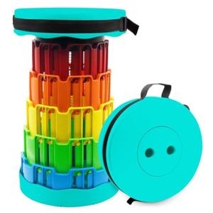 HTRTRR Taburete Plegable portátil, Taburete de Camping Ajus…