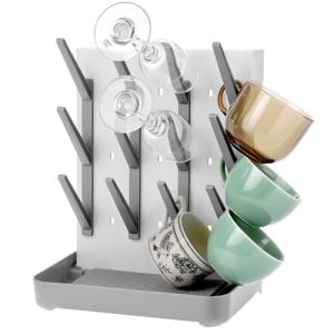 QWORK® Escurridor vertical botellas, escurre biberones enci…