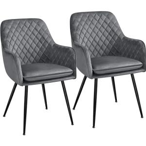 Yaheetech Juego de 2 sillas de Comedor, sillas tapizadas co…