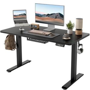 BEXEVUE Escritorio Elevable Eléctrico - 120x60 cm Ergonómic…