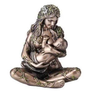 BY SIGRIS Origen Home Decor Gaia Madre Tierra con Bebe Bron…