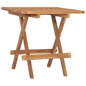 ZEYUAN Mesa Plegable de jardín Madera Maciza de Teca 50x50x…