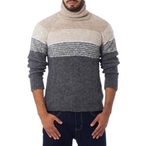 NOVICA Hombres y Alpaca Cuello Alto Blanco del bebé de los…