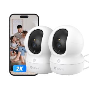 EZVIZ 2pk CP1 2K Camara Vigilancia WiFi Interior con Seguim…