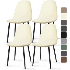 BalladHome Fundas de Sillas de Comedor 4 Piezas Fundas Sill…