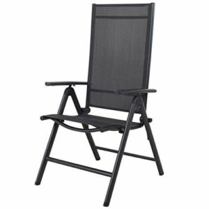 Chicreat Silla plegable de aluminio Korfu, 67 x 59 x 113 cm…