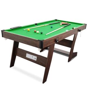 HLC Mesa de Billar Plegable de 6 pies Mesa de Snooker Mesa…