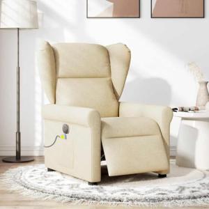 Tidyard Sillón reclinable de Masaje eléctrico Tela Color Cr…