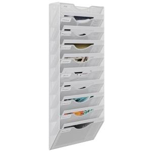 EasyPAG 10 Compartimento Metal A4 Soporte Revistas Pared Of…