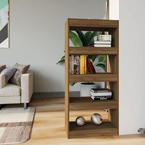homiuse Libreria Estanteria 60x30x135 cm Marrón Roble Estan…
