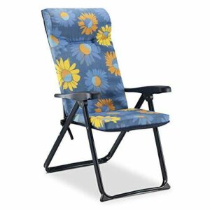 Solenny Silla Plegable de Jardín Reclinable y Acolchada 76x…