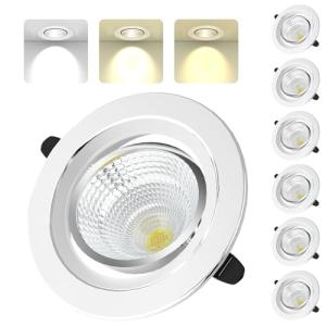 Indmird Downlight LED Techo Empotrable, 6W 600LM Focos LED…
