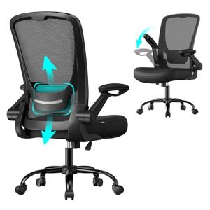 SONGMICS Silla de Oficina, Silla de Escritorio de Malla, Si…