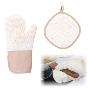 QOWUXHZ Juego De 2 Manoplas Horno Guantes Para Horno De Coc…