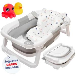 Tiny Joys - Bañera bebe CON JUGUETES INCLUÍDOS Bañera plega…