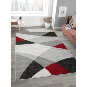 Mia's Mosaix - Alfombra Moderna de Pelo Corto Poeta para sa…