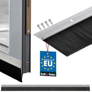KOTARBAU® Burlete bajo puerta con pelo 100 cm, Burlete pelo…