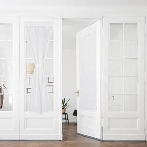 PONY DANCE Cortinas Blancas Translucidas 2 Piezas 60x240cm…