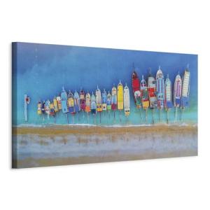 murando Cuadro en Lienzo Playa Mar 150x50 cm 1 Parte Impres…