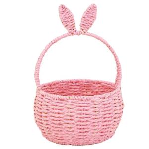 MagiDeal Cesta Tejida Cesta de Mano Decoración de Pascua Ce…