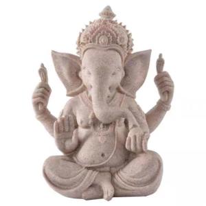 PIGPIGFLY Escultura de Ganesha Artesanía,Ornamento de la Es…