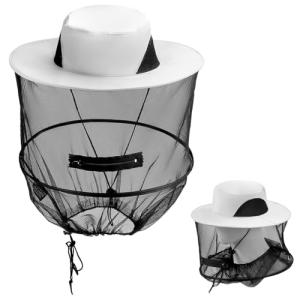 QWORK® Sombrero de Mosquitera con Red y Abertura Boca con C…