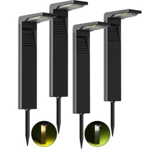 OUSFOT Luces Solares LED Exterior Jardin Impermeable IP65 F…