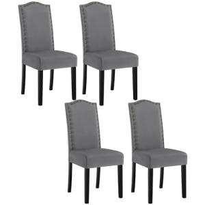 WOLTU Conjunto de 4 Sillas de Comedor Patas de Madera Maciz…
