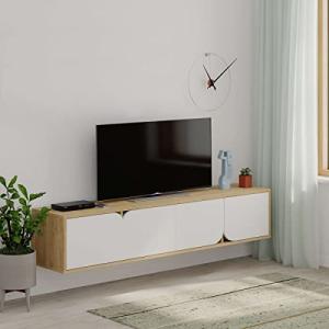 Vep Home Mueble TV Spark, Color Roble - Blanco, Medidas: 18…