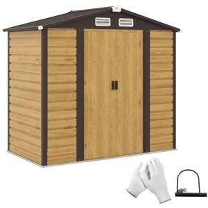 Outsunny Caseta de Jardín Exterior 2,36m² 213x120x194 cm Co…
