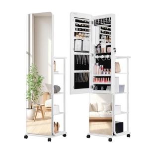 Hzuaneri 360 ° Joyería Armoire, más amplio y más alto sin m…