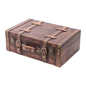 HMF VKO103 Maleta Vintage de Madera | 38 x 26 x 13 cm | Gra…