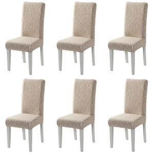 Fundas para Sillas Pack de 6 Fundas Sillas Comedor, Lavable…