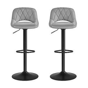 SONGMICS Taburete de Bar, Juego de 2, Sillas de Cocina con…